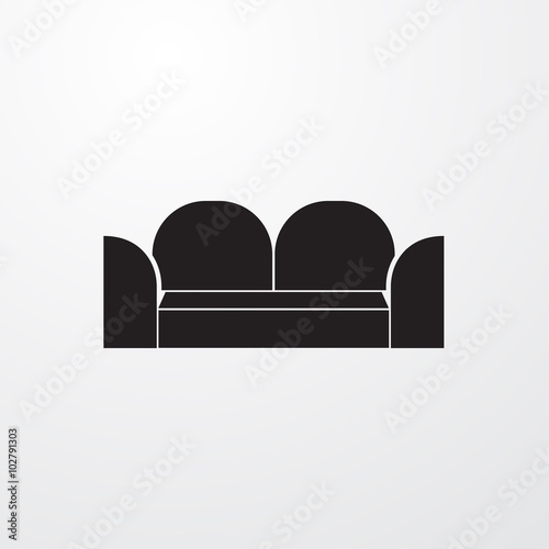 Sofa icon for web and mobile.