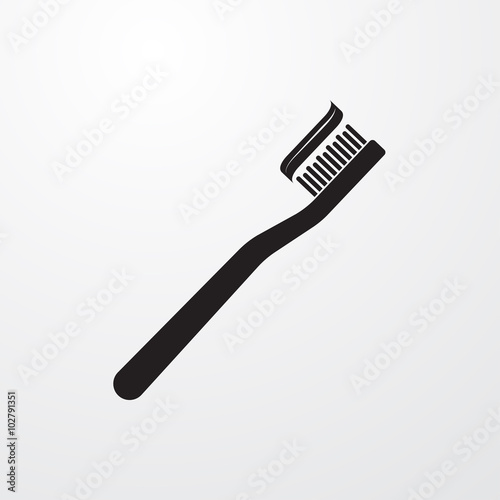 Toothbrush icon for web and mobile.