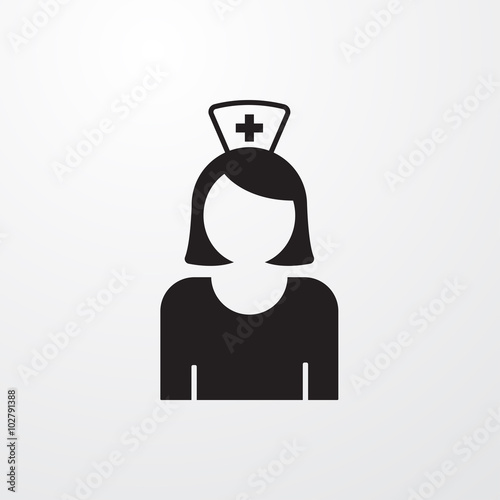 Nurse icon for web and mobile.