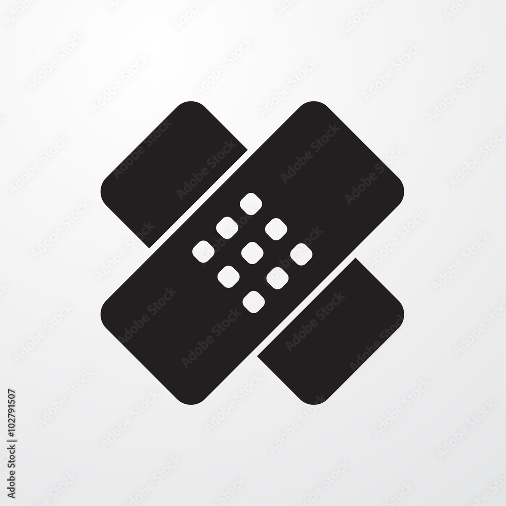 Plaster sign, bandage icon for web and mobile. Plaster sign, bandage icon for web and mobile.