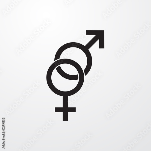 Sex, gender icon for web and mobile