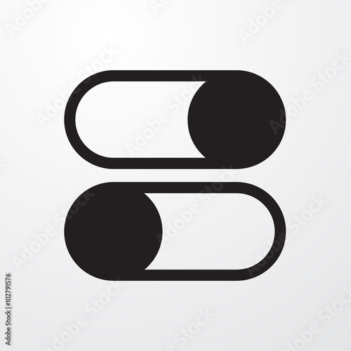 Slider icon for web and mobile