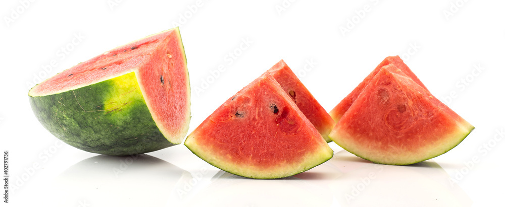 Fresh watermelon on white background Fresh watermelon on white background