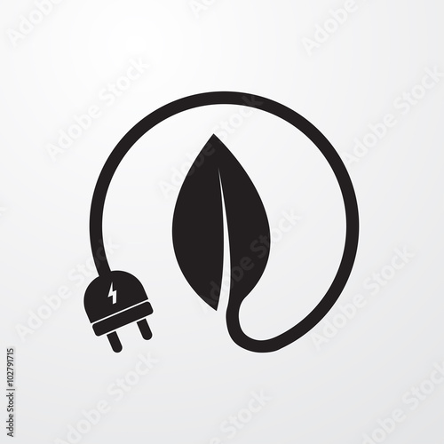 Energy saving icon for web and mobile