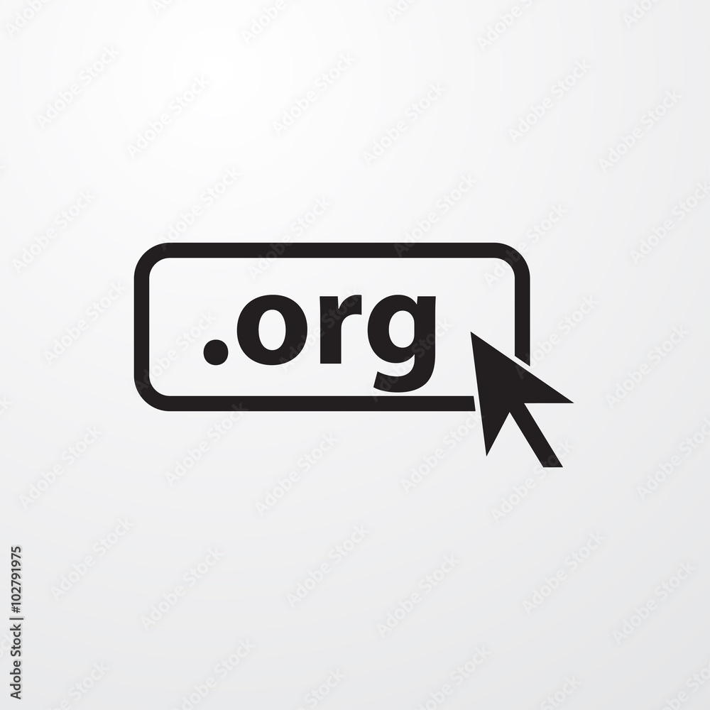 Domain ORG icon. Top-level internet domain Domain ORG icon. Top-level internet domain