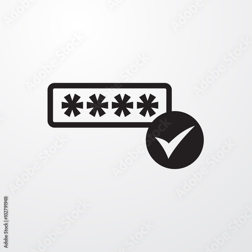 Password verification icon ...