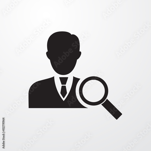 Job search icon for web and mobile