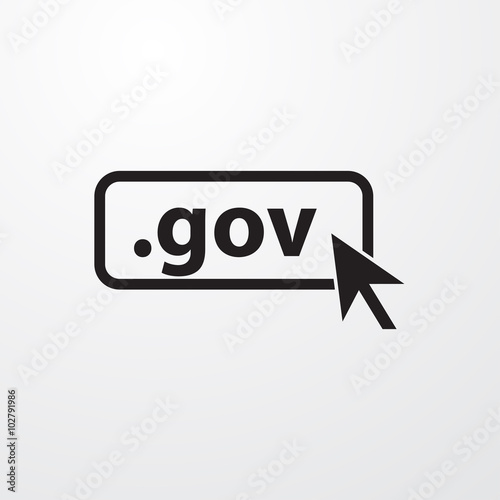 Domain GOV icon. Top-level internet domain