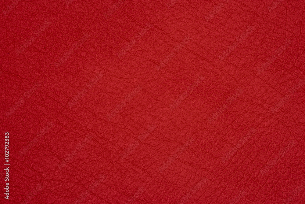 Fototapeta premium Red leather texture closeup