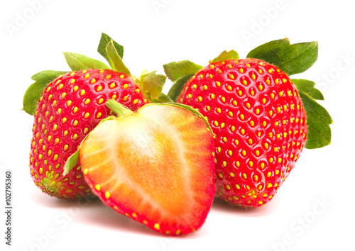 the ripe strawberry