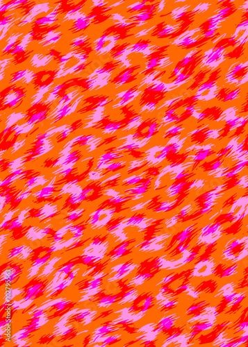 seamless vector animal patterns. leopard, tiger spots on a colorful background. Easily editable layers of design, for fashion or interior.