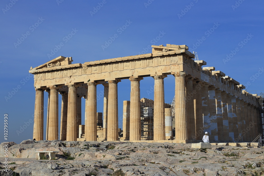 Obraz premium Parthenon temple on the Acropolis of Athens,Greece