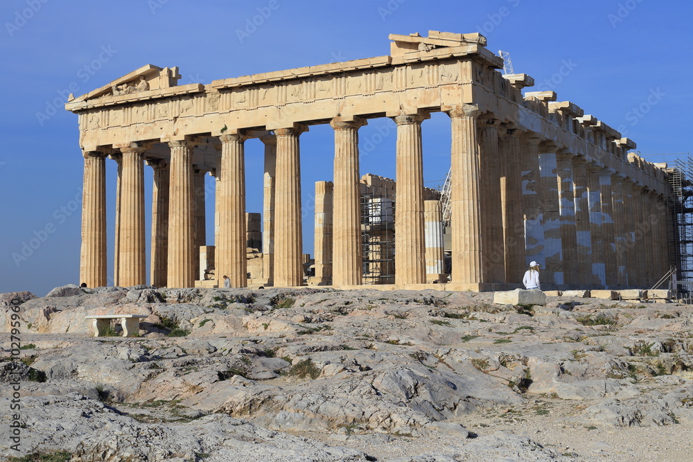 Obraz premium Parthenon temple on the Acropolis of Athens,Greece