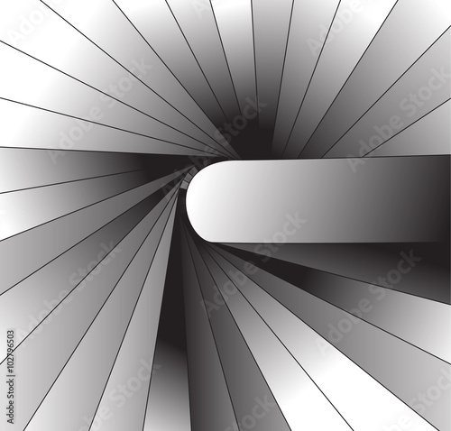 abstract twist, swirl, rays radial stylish background