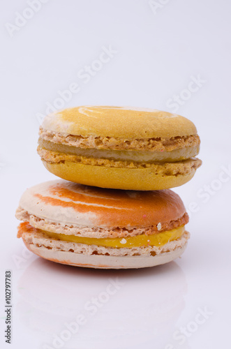 french sweet delicacy, macaroons variety closeup