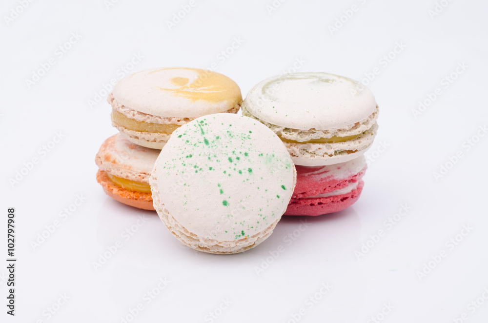 Obraz premium french sweet delicacy, macaroons variety closeup