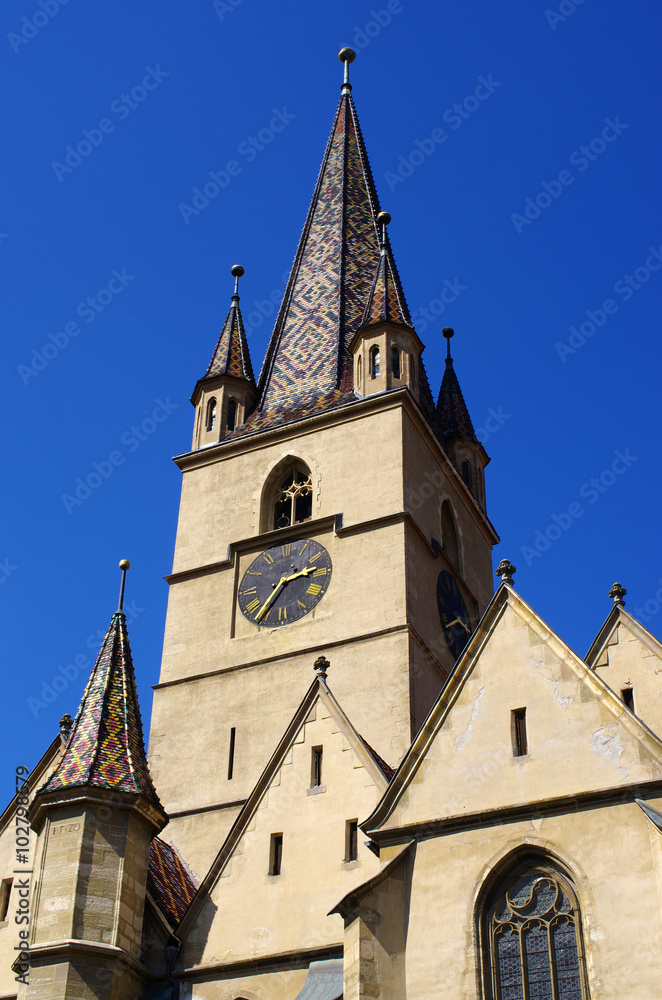 Fototapeta premium Sibiu Lutheran Cathedral, Romania