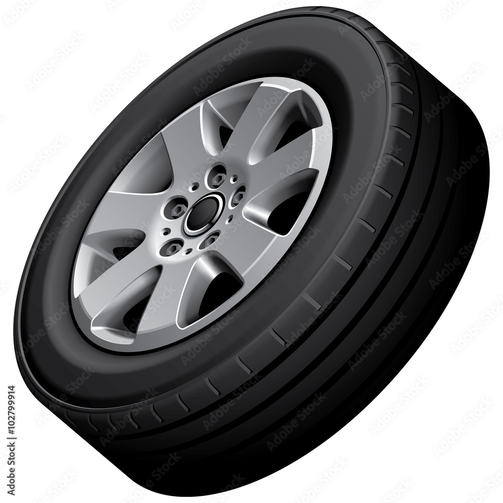 Obraz premium Automotive wheel