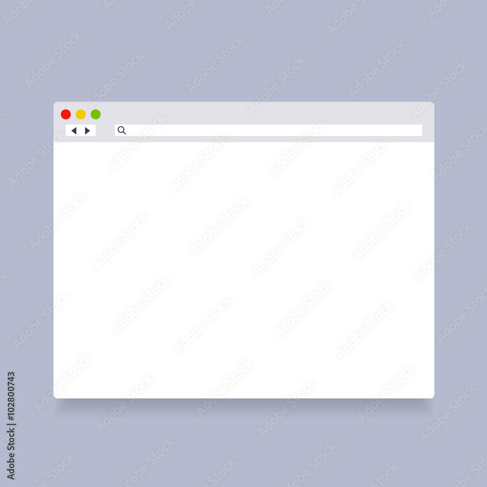 .Flat web browser window. Vector .Flat web browser window. Vector