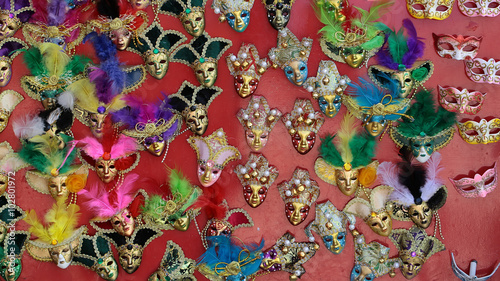 Fototapeta Naklejka Na Ścianę i Meble -  Venetian carnival masks for sale