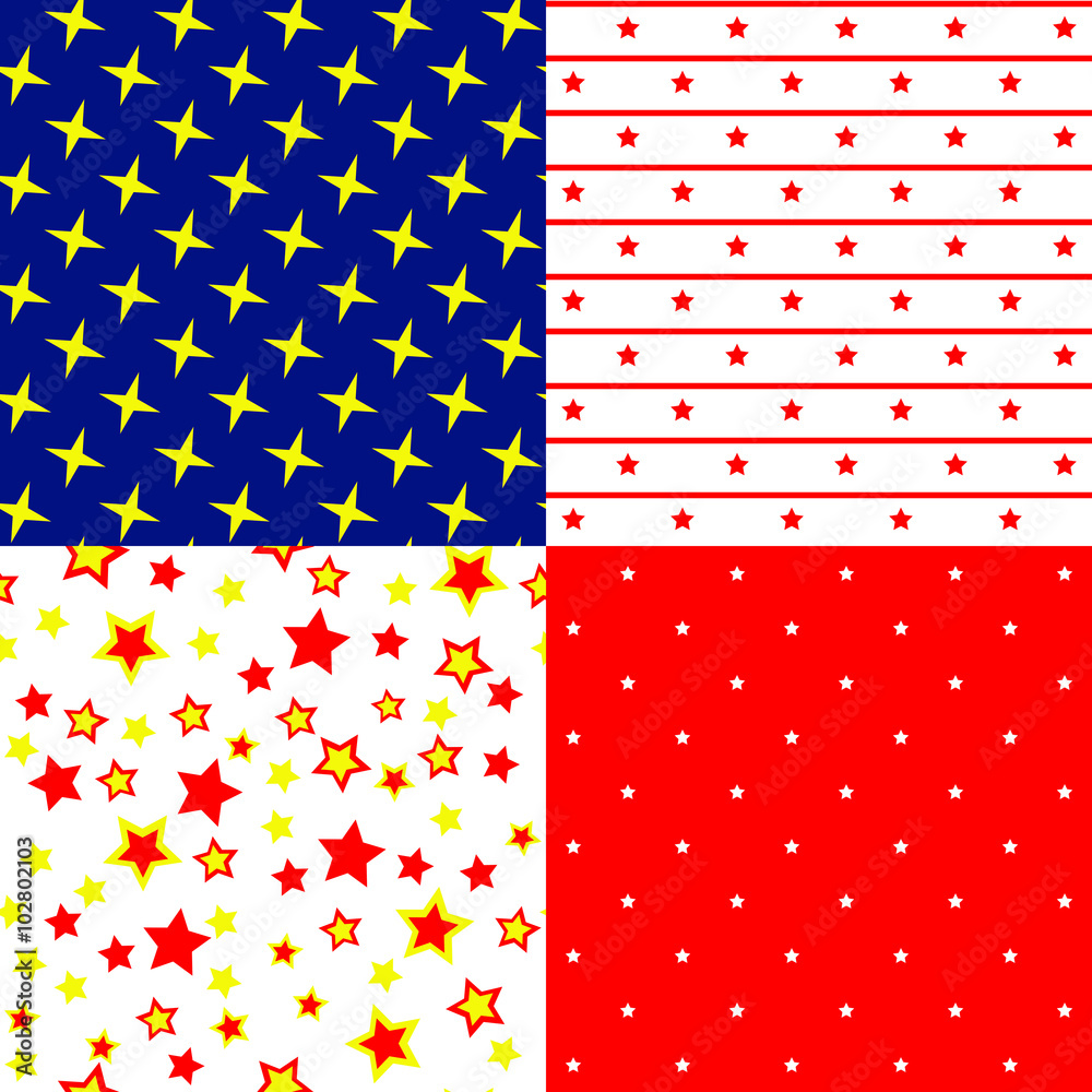 Fototapeta premium Set background star
