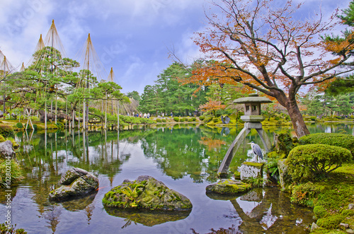 Kenrokuen Garden in Kanazawa,  Japan. photo