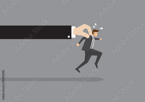 Businessman Tries to Escape