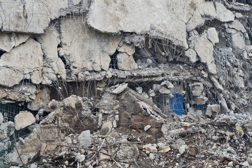 Demolition of the old factory building