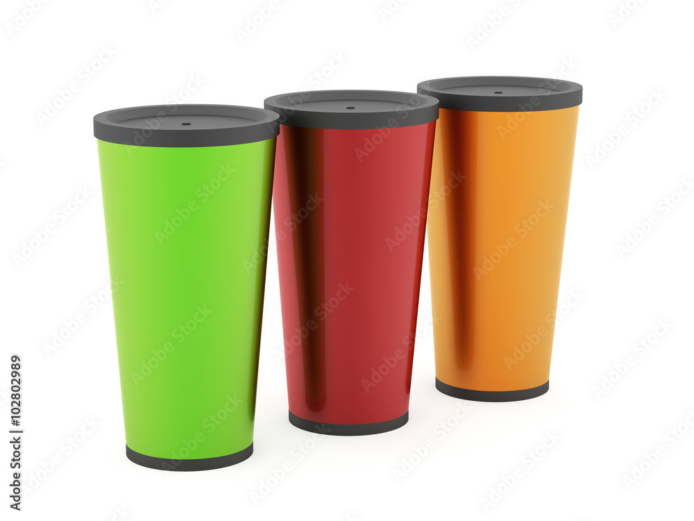 Fast food cup isolated on white background Fast food cup isolated on white background