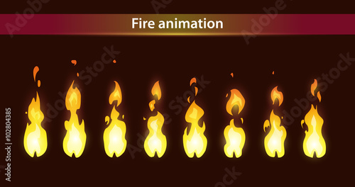 Fire animation sprites