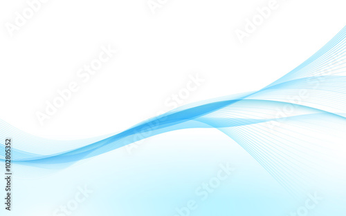 Abstract blue waves. Vector illustration