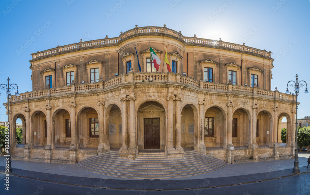 Noto in Sicily, Italy. Built in the style of the Sicilian Baroque.
