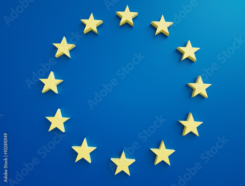 Europe 3D stars