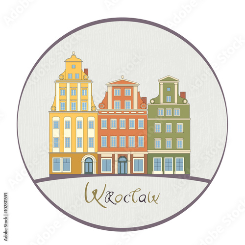 Wroclaw Rynek square facades