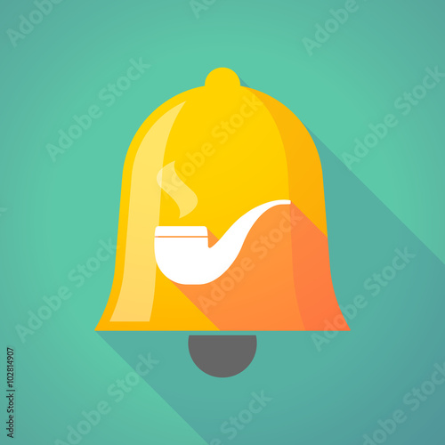 Long shadow bell with a smoking pipe