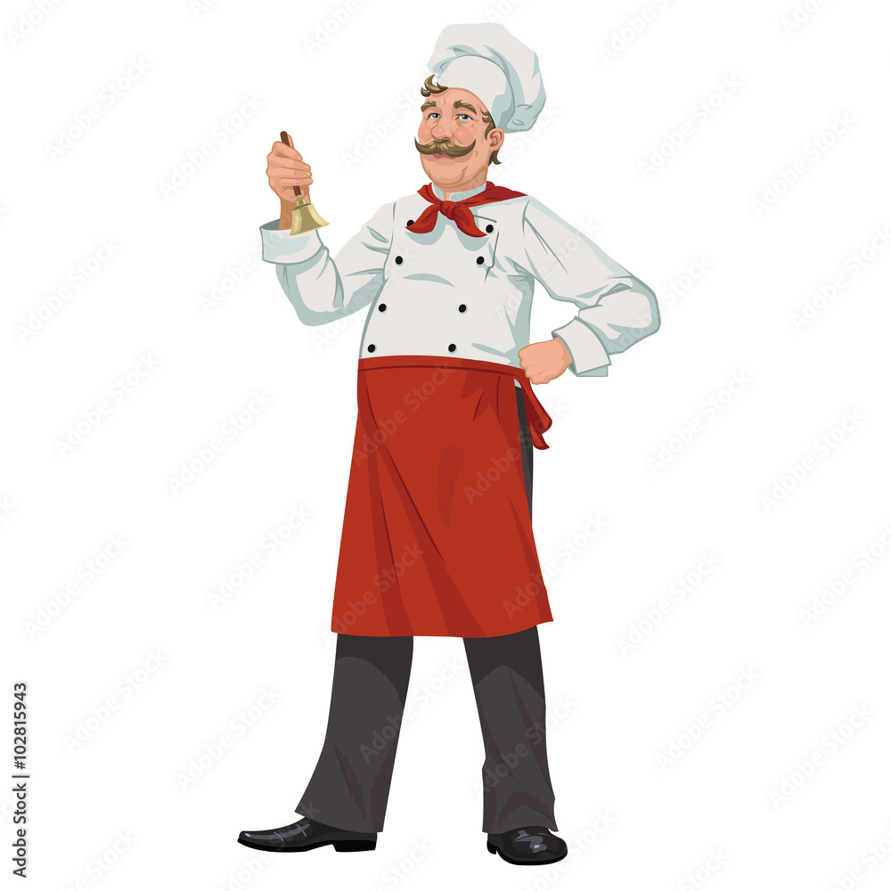 Chef with a bell Chef with a bell