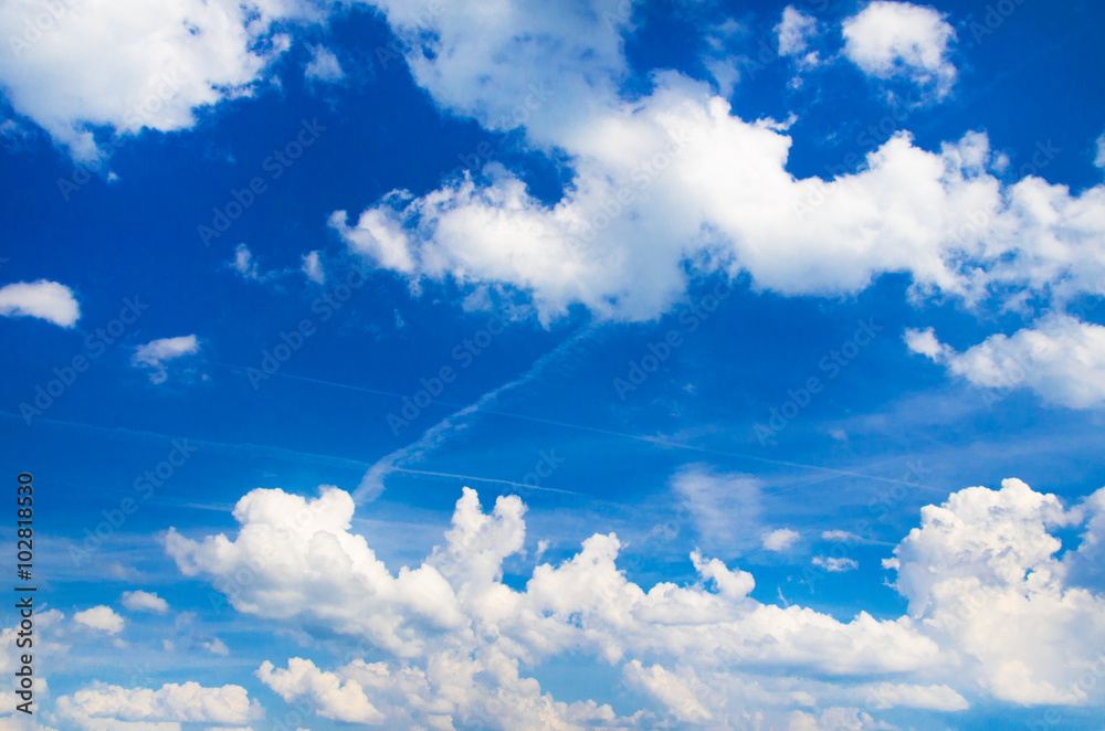 clouds in the blue sky clouds in the blue sky