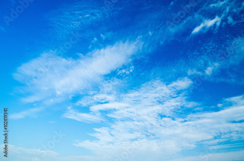 blue sky with cloud closeup