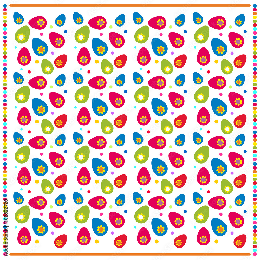 Colorful background with Easter Eggs Colorful background with Easter Eggs