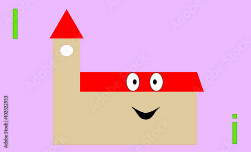 Illustration of the letter i