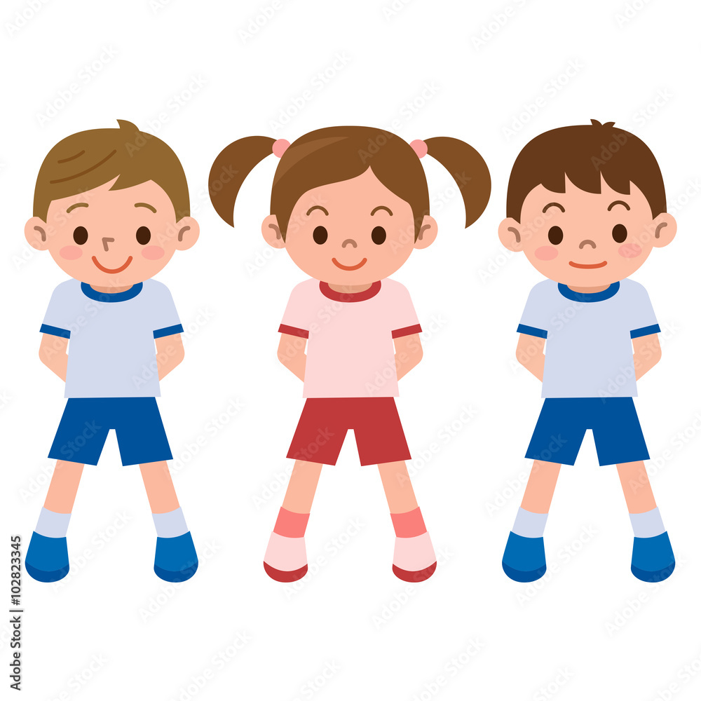 体操服の子供 体操服の子供