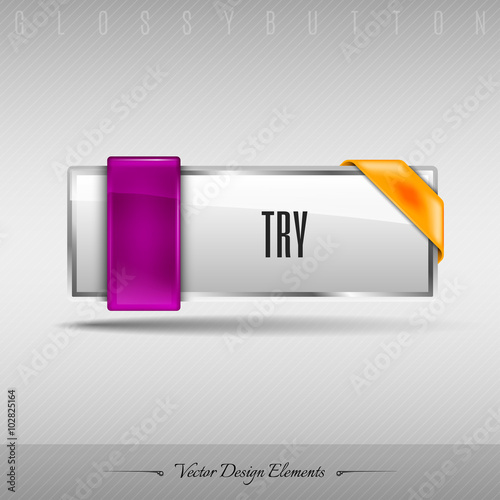  Vector design element. Business web button for website or app.