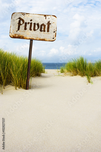 Privatstrand