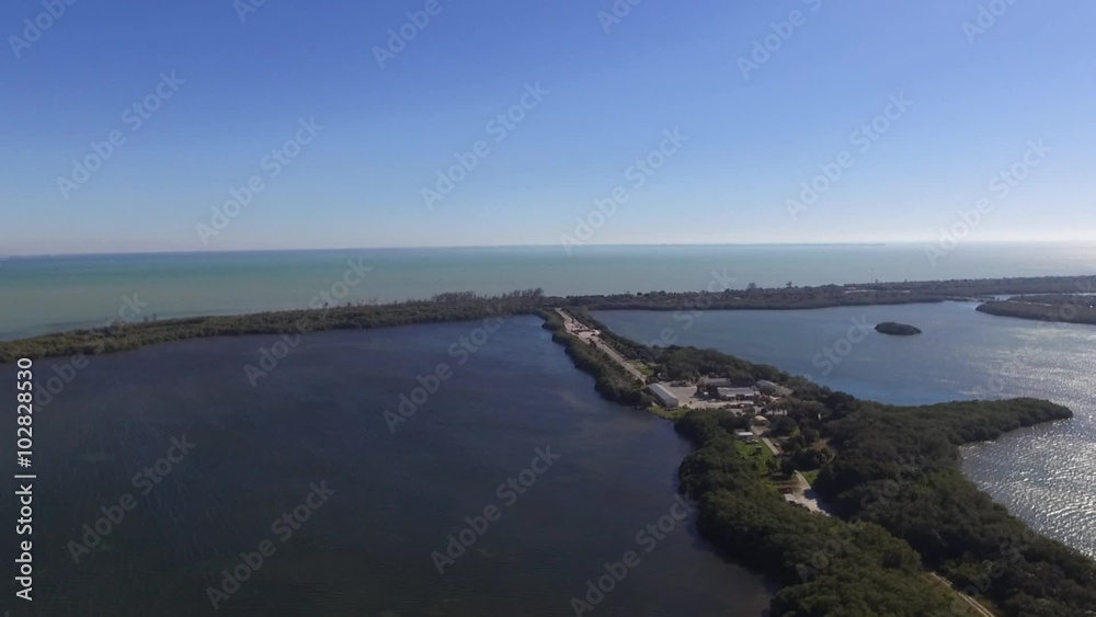 flight over the islands and the view of the longest bridge flight over the islands and the view of the longest bridge