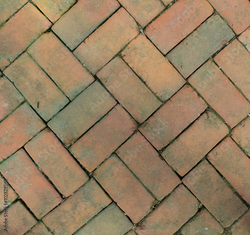 Old Bricks laid in a pattern