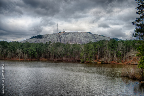 view of stone mountain near atlanta georgia usa © digidreamgrafix