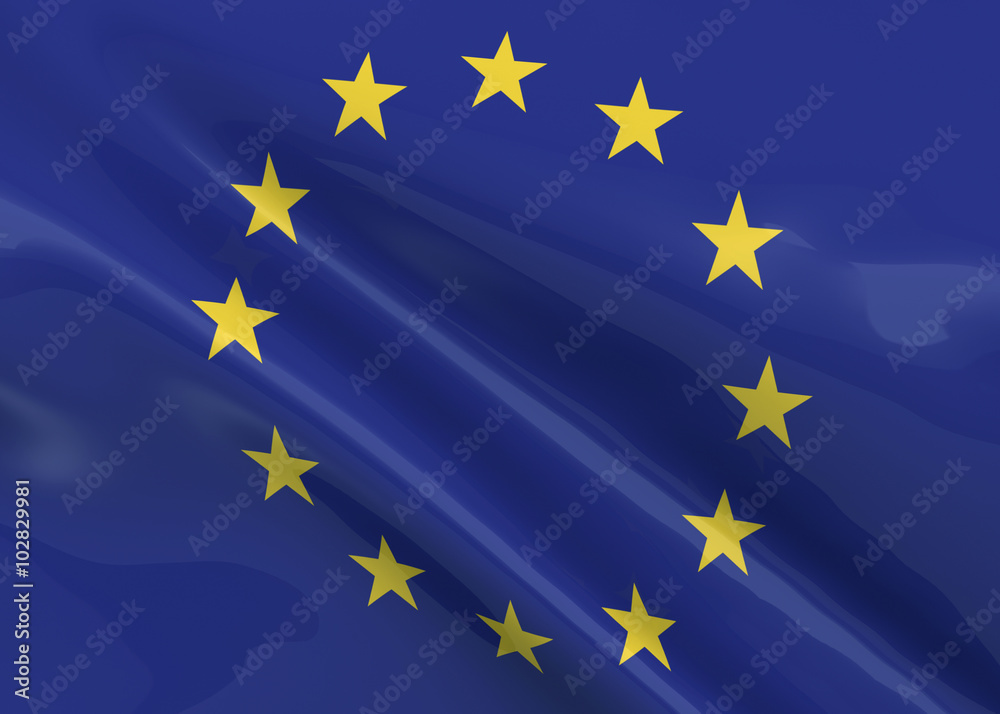 European Union Flag - 3D European Union Flag - 3D
