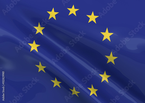 European Union Flag - 3D