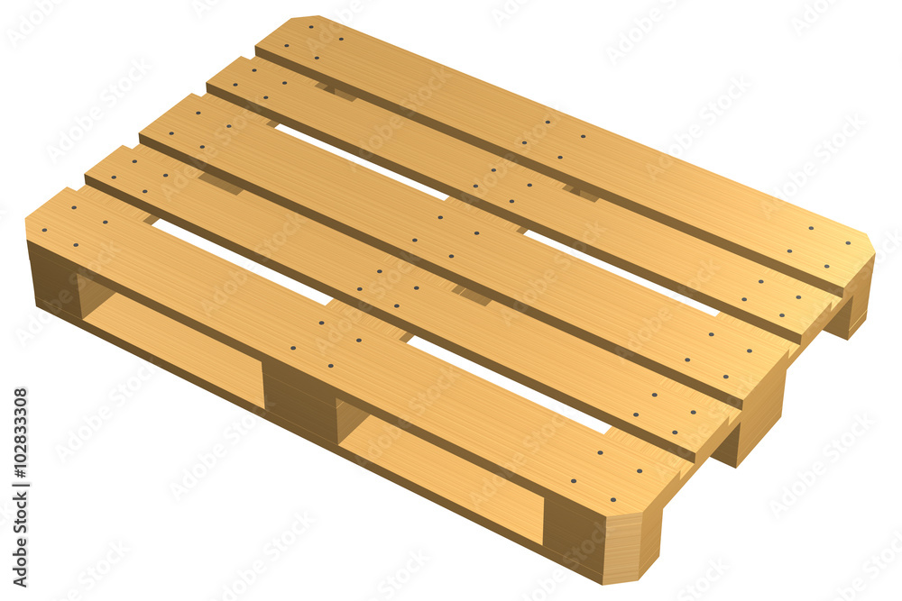 Wooden pallet, isolated on white background. Wooden pallet, isolated on white background.