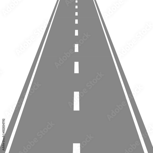 Straight Road vector illustartion
